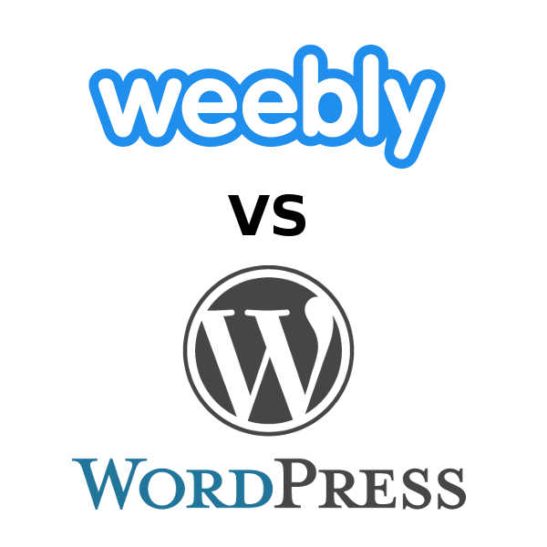 Weebly and WordPress logos