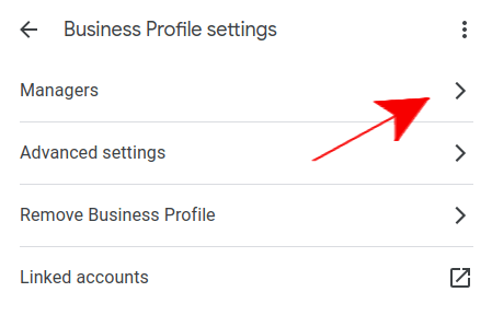 How to grant access to Google Business Profile - step 2