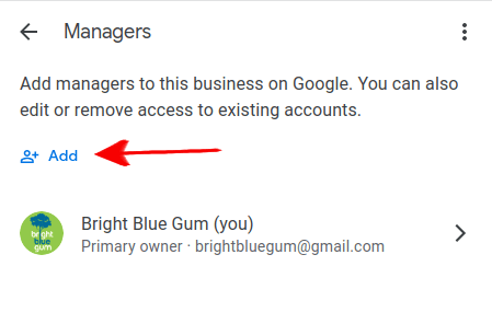 How to grant access to Google Business Profile - step 3